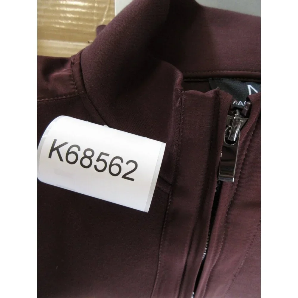 Magaschoni Sweater Small 1/4 Zip Pullover Minimalist Mock Neck NEW